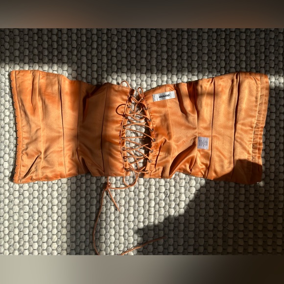 Danielle Guizio Strapless Corset - Sunset Orange - Picture 5 of 5